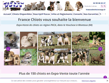 Tablet Screenshot of chiot-a-vendre.fr